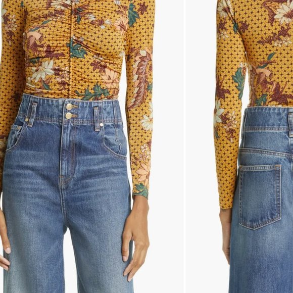 ULLA JOHNSON Eileen top, Amber - Small - Picture 5 of 14